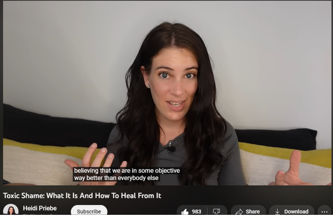 10,806 views  3 May 2023
Healing The Shame That Binds You by John Bradshaw: https://www.johnbradshaw.com/books/he... 

Complex PTSD: From Surviving to Thriving by Pete Walker: https://www.pete-walker.com/complex_p... 

Limerence: What It Is And How To Let It Go:    

 • Limerence: What I...