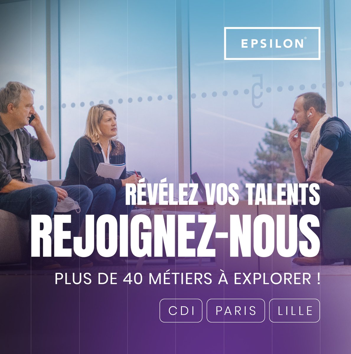 🚨 #Recrutement
A la recherche d'une opportunité dans le domaine de la #Data & du #Marketing ?
Rejoignez nos équipes sur #Lille et #Paris !
Retrouvez toutes nos offres #DataScience, #MarketingDigital & #CRM sur @wttj_fr
📷 ow.ly/yOei50NiETt
#icicarecrute #CDI #WorkAtEpsilon