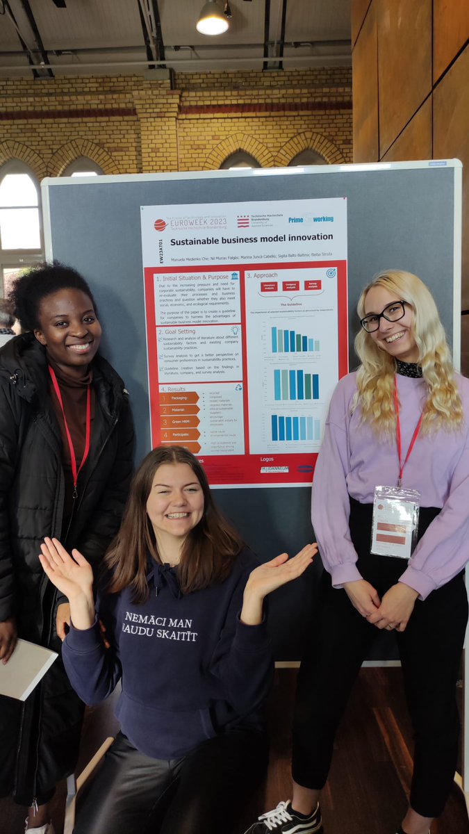 Bankuaugstskola's tweet image. Banku augstskolas studenti nebeidz pārsteigt! 

Studentu komandas Euroweek 2023 projektā iegūst 2.  un 3. vietu un titulu "Best Paper"! 🤩

Studentu stāstus lasiet šeit: ej.uz/9yqz

#Euroweeek #PrimeNetworking #THB #BA #BASBF #Studenti #Pētniecība #Research #Students