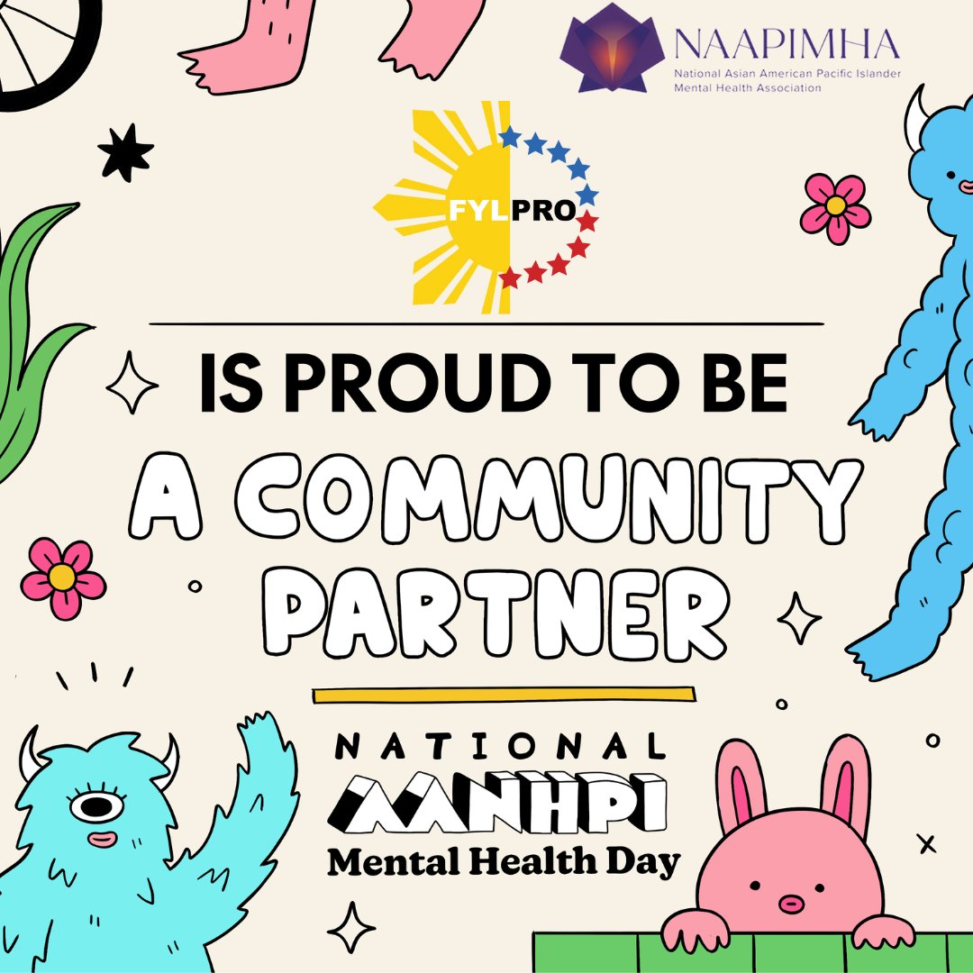 We are proud to be a community partner w @NAAPIMHA for 3rd annual National #AANHPIMentalHealthDay to raise awareness around mental health within Asian American, Native Hawaiian, Pacific Islander communities. Join the conversation on  #AANHPImentalhealth naapimha.org/aanhpimentalhe…