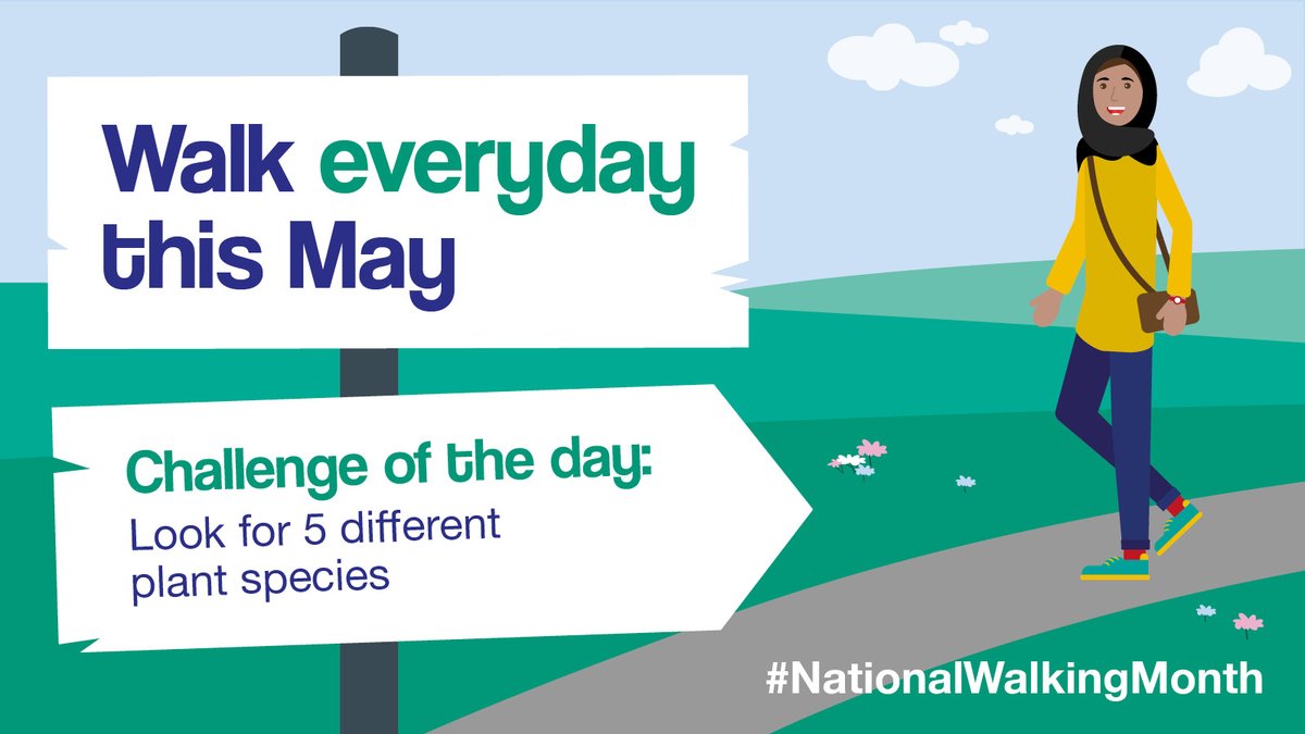 🌼 🌿 Did you know there are several free phone apps available to help you identify plant species? 🌿 🌼 During today's #NationalWalkingMonth challenge why not try and identify 5 different plants? 👀 Getting in your daily walk and learning something new, a win-win!