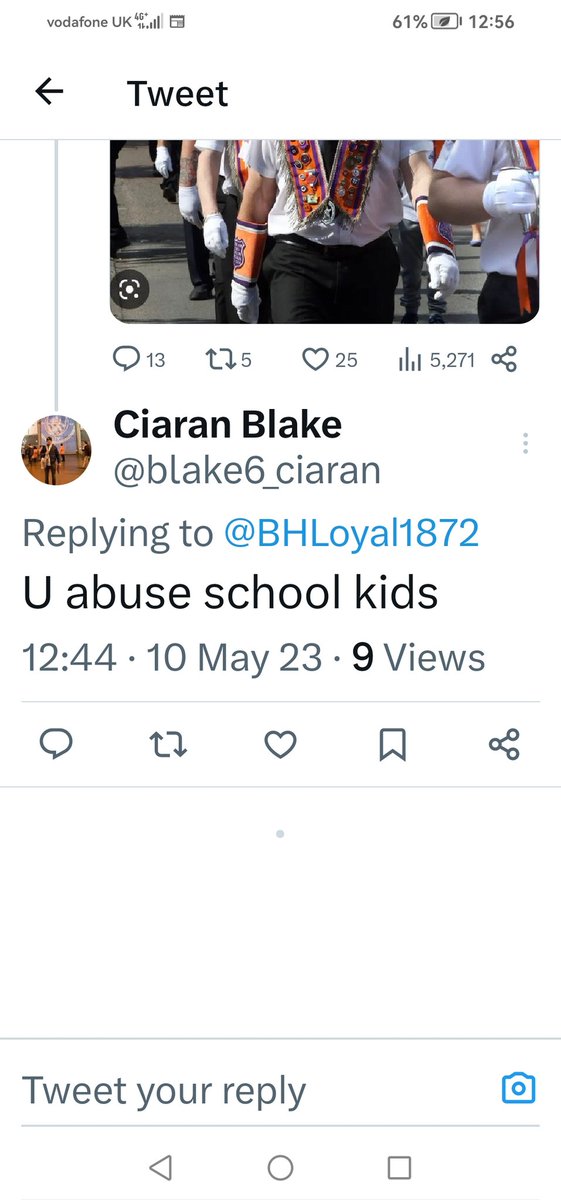 So you Ciaran Blake @blake6_ciaran have just accused me Mr Thomas Mathers of abusing schoolchildren, on social media

Will be interesting for the @PoliceServiceNI @PSNIBelfastN @Twitter @TwitterSupport

Hoping this is your real identity.