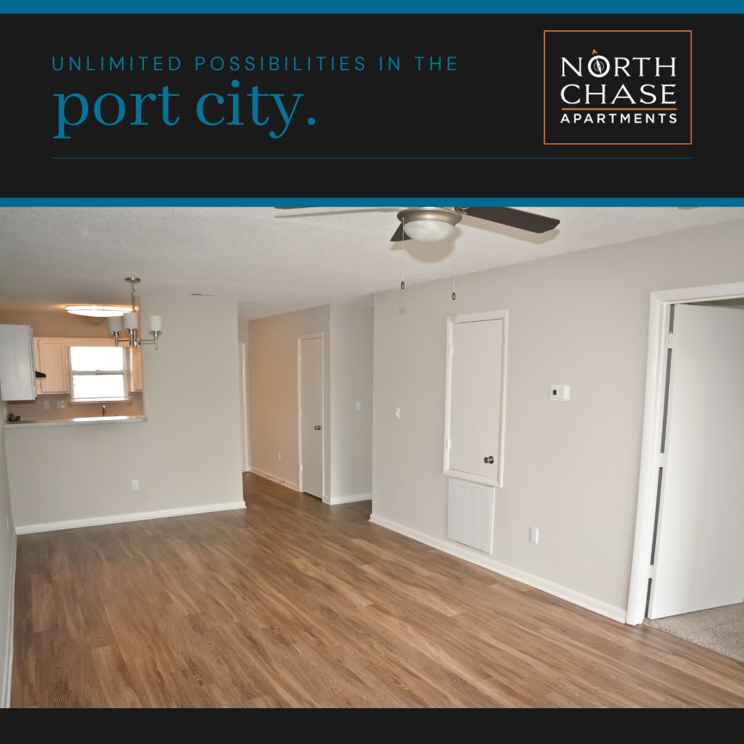A blank canvas just waiting for you to make it your own! 🎨 #ApartmentLiving #northchaseapartments #wilmingtonnc #ilm #blueridgecompanies #brc #apartmentliving #lovewhereyoulive #naa #waa #wrightsvillebeach #wb #carolinabeach #cb #surfcitync #uncw