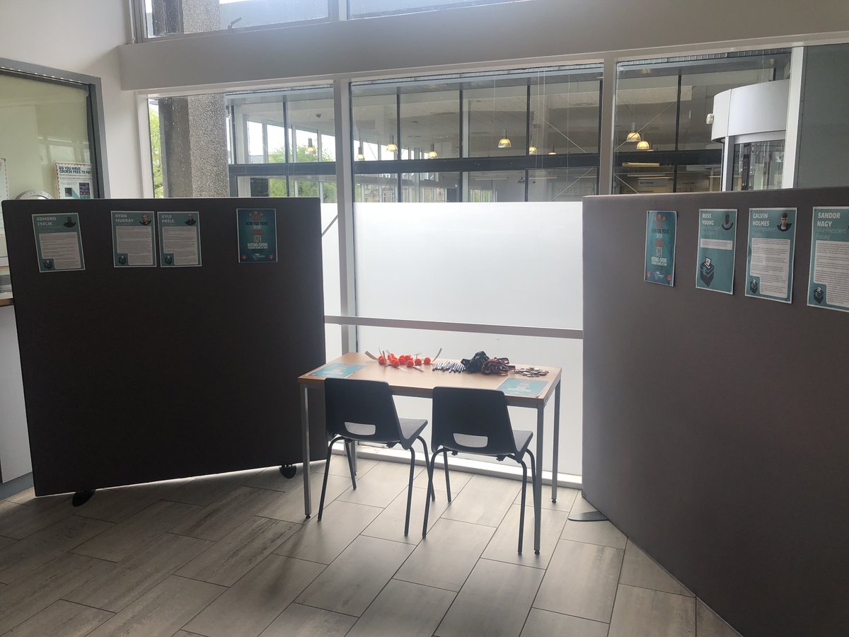 📣Visit our campus polling stations to vote for your next Students' Association!

Waterfront - at Reception
Paisley - in the Atrium
Clydebank- outside Canteen 

Voting closes Friday at 4pm!