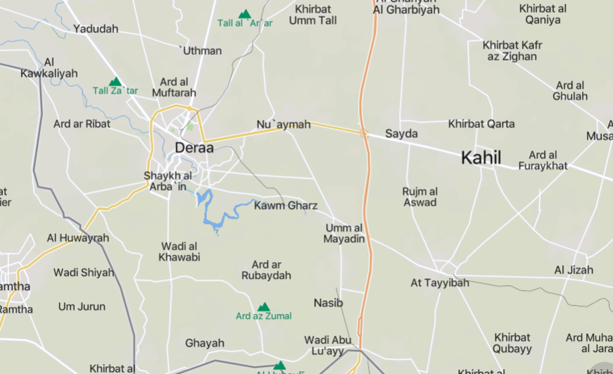 TracTerrorism's tweet image. Suspected #IslamicState Targeted Assassination of a #DrugDealer on the Bridge of Tariq al-Saad Neighborhood in #Dara'a, #Syria
Read more: trackingterrorism.org/chatter/suspec…
#ISIS