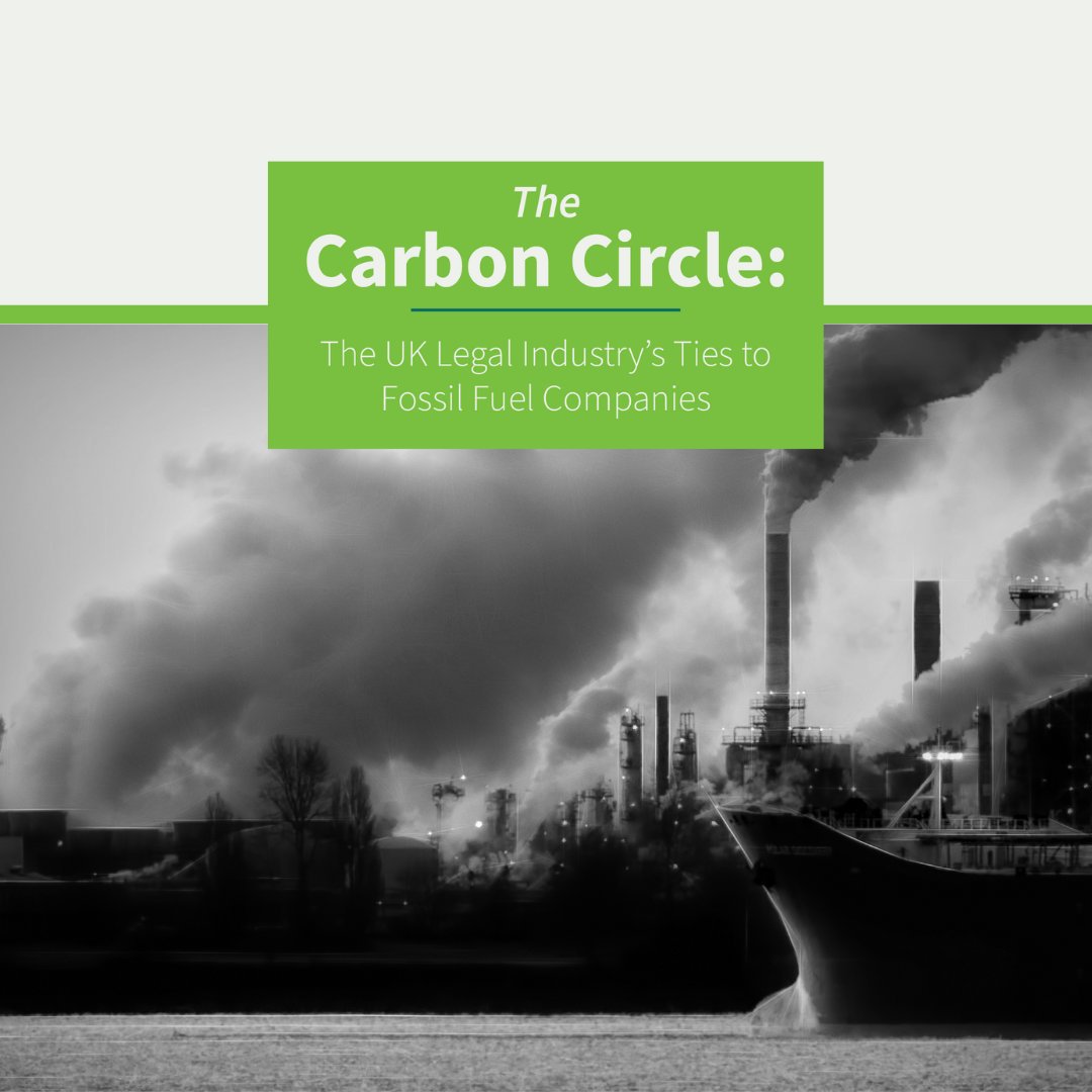 🚨Breaking 🚨

"Behind every oil well is a lawyer" 🛢️⚖️

Crucial new report just released by @Ls4Ca highlights how London's top law firms are profiting from the #ClimateCrisis.

In this short thread we note some key take-aways &amp; why it's findings are so timely... 🧵