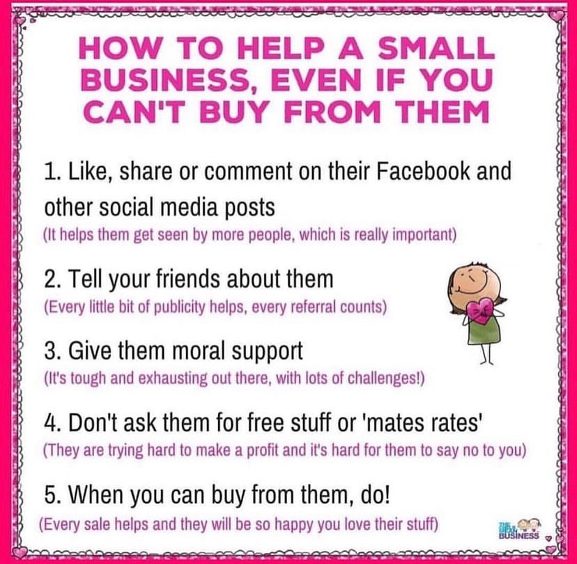 LET’S MAKE TODAY a day where we SUPPORT OTHERS! Share the artists, makers, small businesses or independent shops you LOVE - pay kindness forward! Support your friends like the celebrities you don’t even know right?! FAB IMAGE & fantastic content too from: @thegirlsmeanbiz