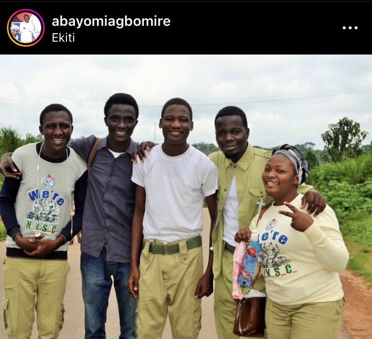 AbayomiAgbomire's tweet image. NYSC @ 50, #EkitiCorper , Camp Ise Orun Emure,Platoon 5, PPA  Esure Ekiti 2017, #Throwback