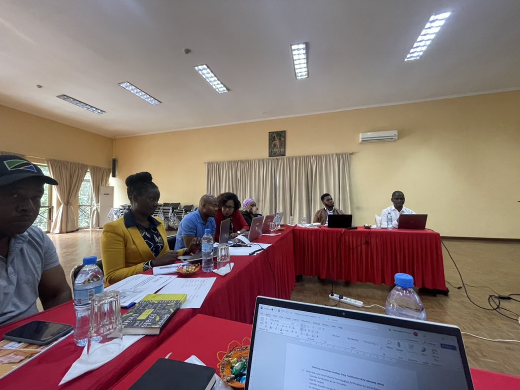 On the run to improve access to better dairy in Tz, &amp;particularly youghurt.
Ongoing is steering committee meeting coordinated by <a href="/GAINalliance/">GAIN</a> comprising of <a href="/TFNC_TZ/">Taasisi ya Chakula na Lishe Tanzania (TFNC)</a> , TDB,TBS, PROMACO &amp; Galaxy food to identify next steps to be taken to have yoghurt fortification in place.