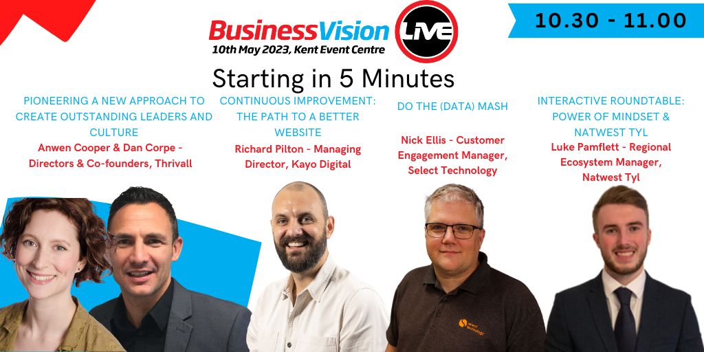 Our first exciting stream of sessions is about to begin! Who are you going to see speak? #BizVisionLIVE