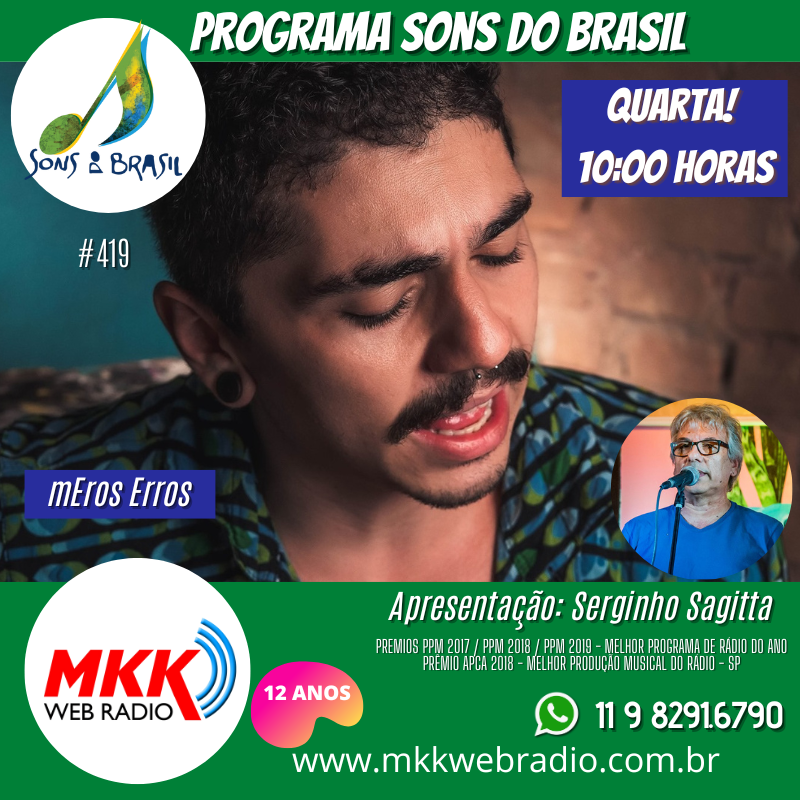 MkkWebradio's tweet photo. HOJE INÉDITO "SONS DO BRASIL", com apresentação de Serginho Sagitta com a intenção trazer a boa música que não está ao alcance do grande público.
Conecte-se https://t.co/mu8DHQmUxS
@meroserros @alafiaoficial @somdegae @link.osc

#radio #radioweb #webradio #instaradio #mkkwebradio https://t.co/zuRtGbQQyG