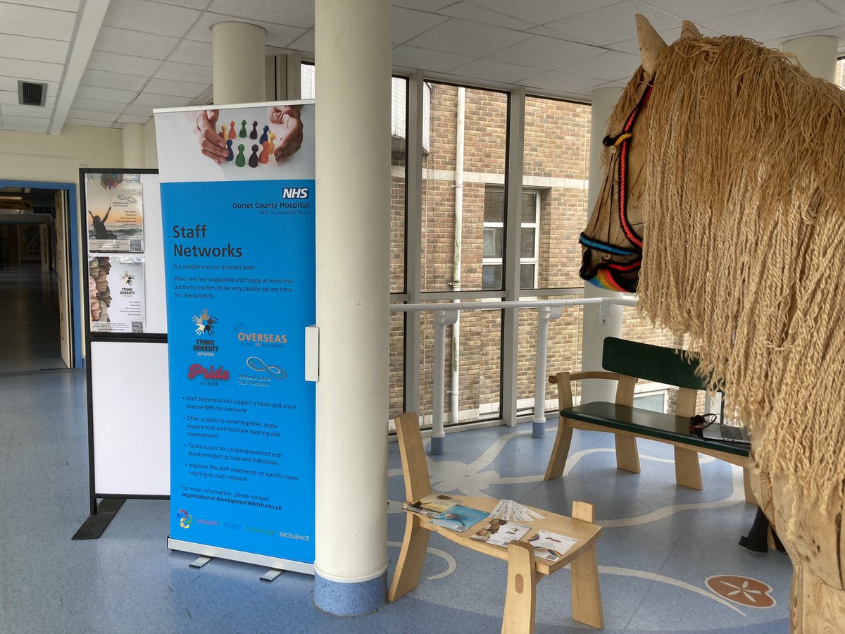 Come and join us for a chat at Agnes the Horse for #StaffNetworksDay . Time to know more about @DCHFT’s support to staff @jojohowarth @NHSDorset @NJJohno @DawnHarveyNHS @MrJW18 @EbiSosseh