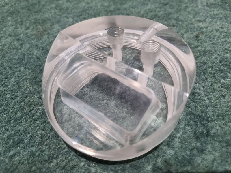 Hi all,

Manufactured from a solid billet of acrylic and highly polished. (80mm dia x 30mm)

Have a great day all.

John

#manufacturing #machining #medical #medicalmanufacturing #iso9001 #as9100 #ukmanufacturing