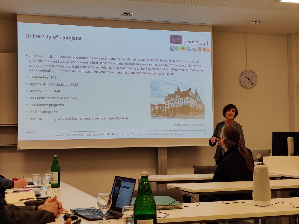 AnkaLisec's tweet photo. @geodepartment host the kick-of-meeting of the @EUErasmusPlus project Li4LaM; a team from  @UL_FGG, @iri_ul as project partner is participating in the event https://t.co/j8YPJ3DQZD