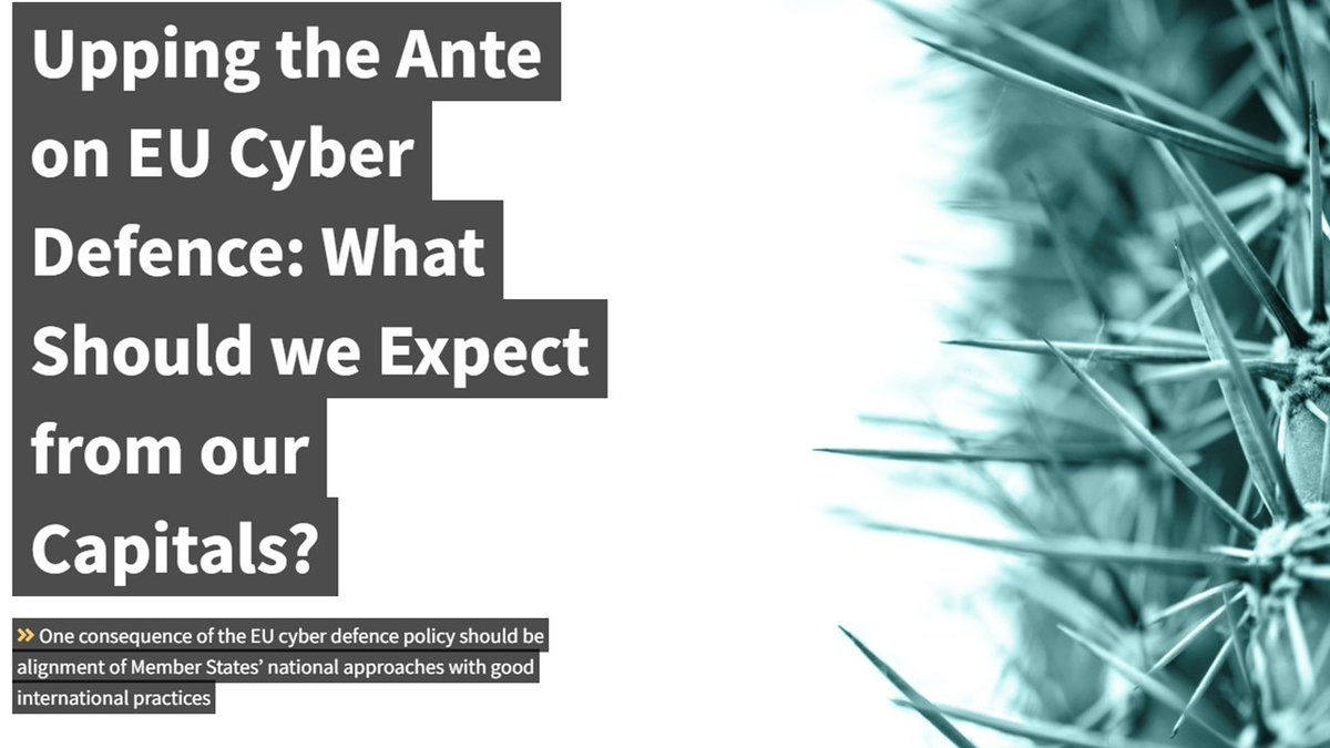 EUCyberDirect's tweet photo. How does the new EU cyber defence policy affect the broader security &amp; defence agenda?

On #DirectionsBlog, @CaitrionaHeinl looks at its impact on #cyber capabilities, defence industry, military-civilian #cooperation &amp; partnerships.

Read: https://t.co/xoUJi25HrY https://t.co/wjXA6gex02