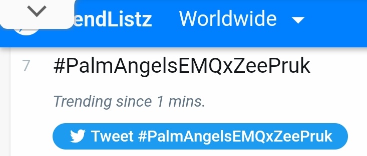 teamsupportzee's tweet photo. เทรนทวิตเตอร์​อันดับที่​ 7​ ของโลก 🌎

มาคอมเม้น​ เม้ามอย​ และแชร์ความหล่อของพี่ซีกันเยอะๆนะคะ

☀︎@zee_pruk  #ZeePruk​ 
#PalmAngelsEMQxZeePruk https://t.co/OmUheMEad4