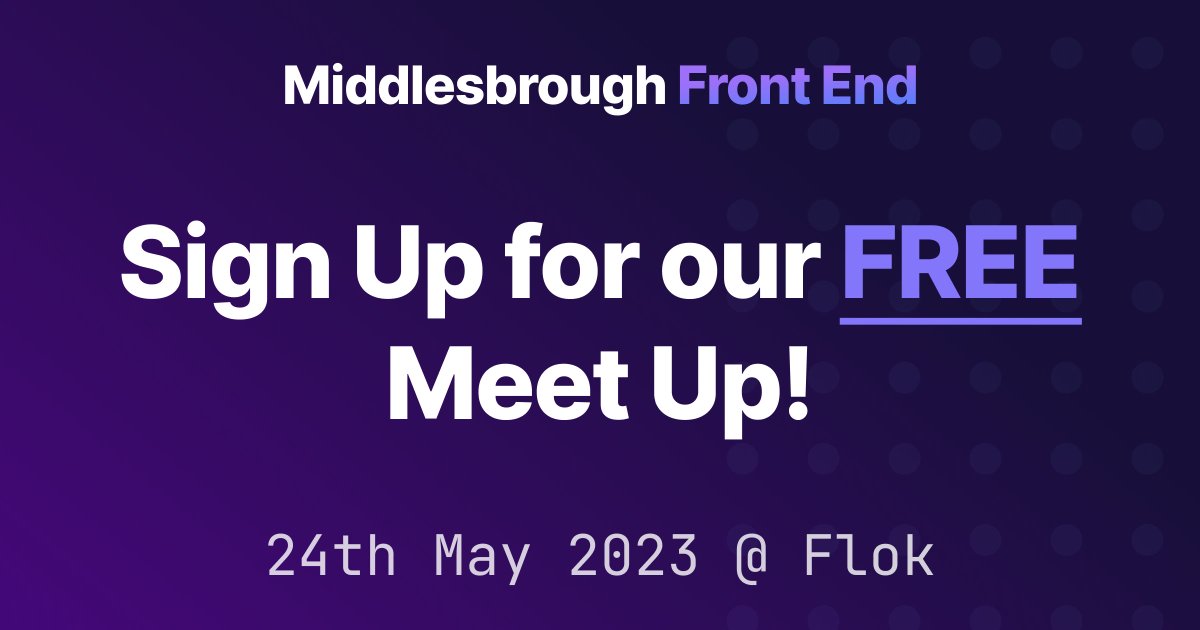 Middlesbrough Front End tweet media