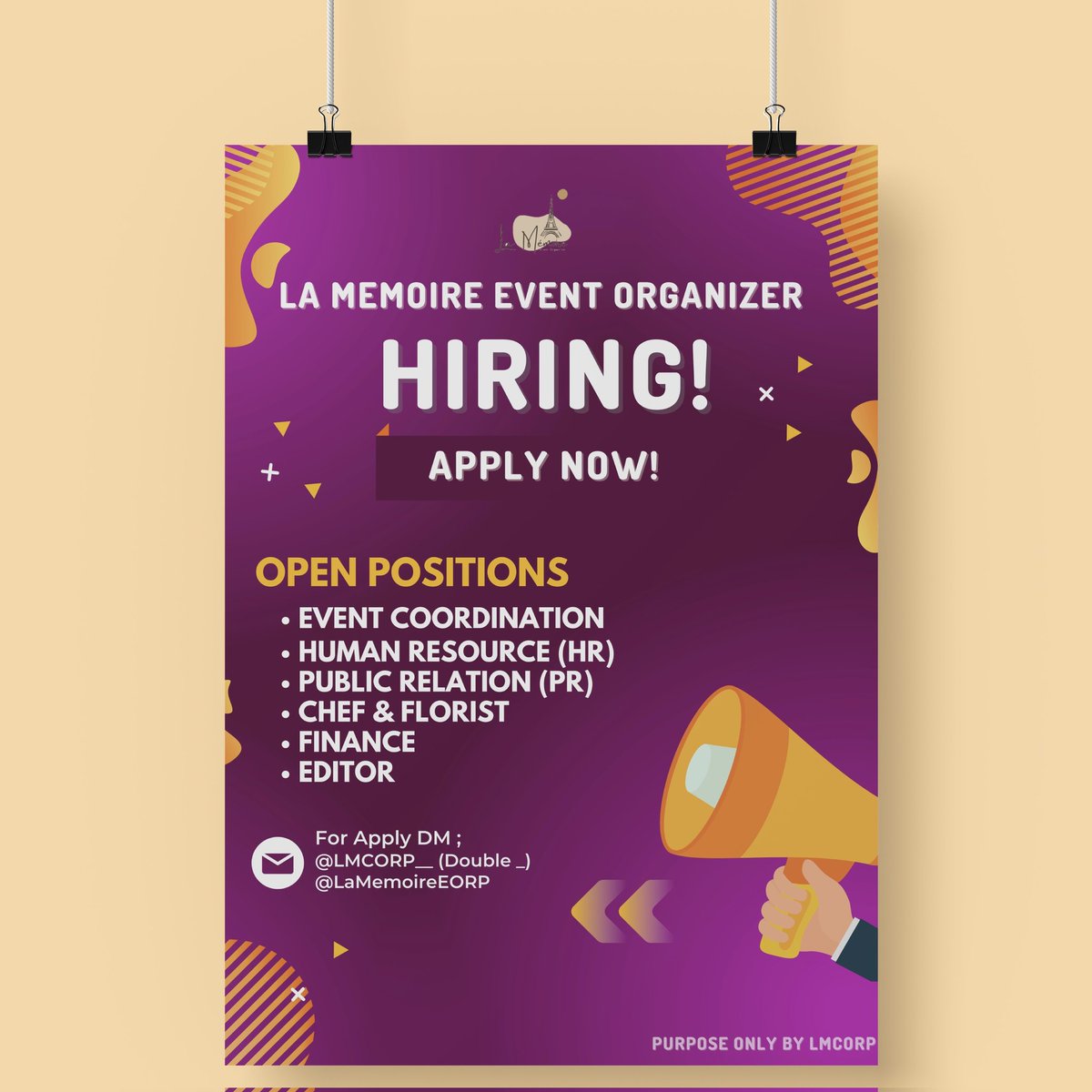 LM CORP | WE ARE HIRING! tweet media