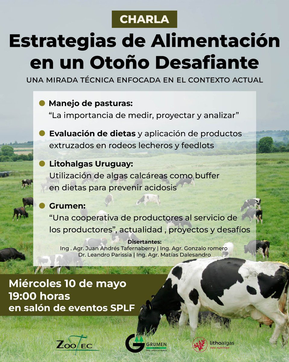 Los esperamos hoy 19:00 hs en el salón de eventos de la <a href="/_splf/">SPLF</a> !! Charla abierta a productores y técnicos!!