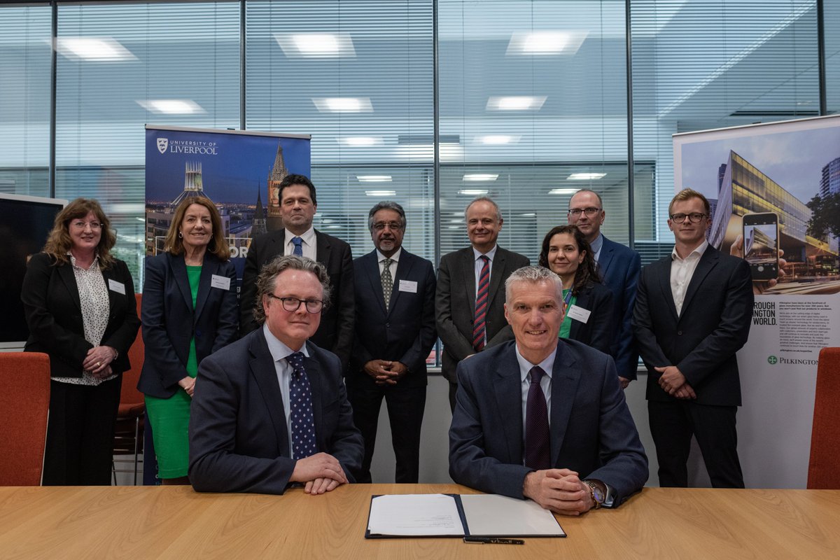 The University of Liverpool has signed a Memorandum of Understanding with the NSG Group to formalise our partnership and further develop opportunities for collaboration. Find out more: bit.ly/3nM8KPc