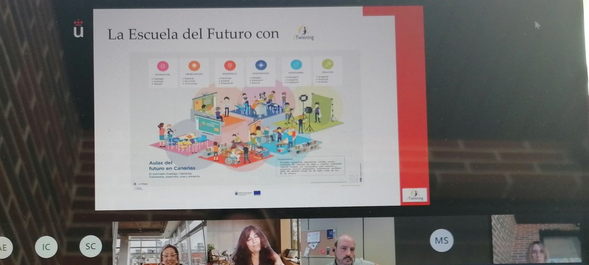 patriciammrico's tweet photo. 2a y última sesión de las III Jornadas ITE etwinning. Hoy nos ilustran acerca de lo que etwinning aporta: inclusión, formación, sostenibilidad y acercamiento a la escuela del futuro. 
Gracias @sepiegob @sepie_gob por esta iniciativa. https://t.co/P2BsawAFLZ