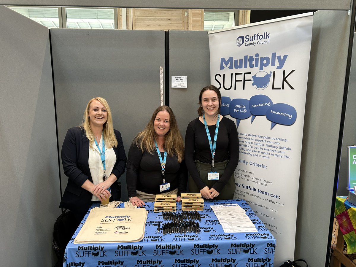 AdultSkillsSCC's tweet photo. Here at the Anglian Business Exhibition @TrinityParkUK @anglia_business to work with employers and employees to improve numeracy levels across the organisation https://t.co/iPTuIv3h0L