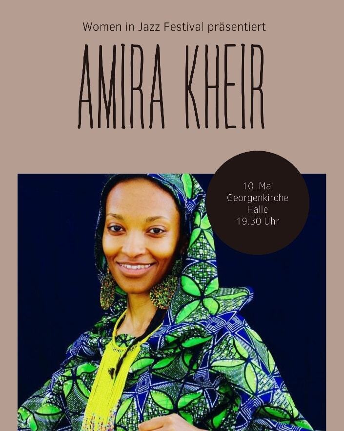 Heute um 19.30 Uhr präsentiert das <a href="/womeninjazz/">Women in Jazz</a> Festival die Sängerin @amirakheirmusic in der Georgenkirche in Halle. Melodien der Nilregion gepaart mit experimentellem Jazz und elektrischem Wüstenblues.

#womeninjazz #amirakheir #georgenkirche #jazz #livemusik #hallesaale #…