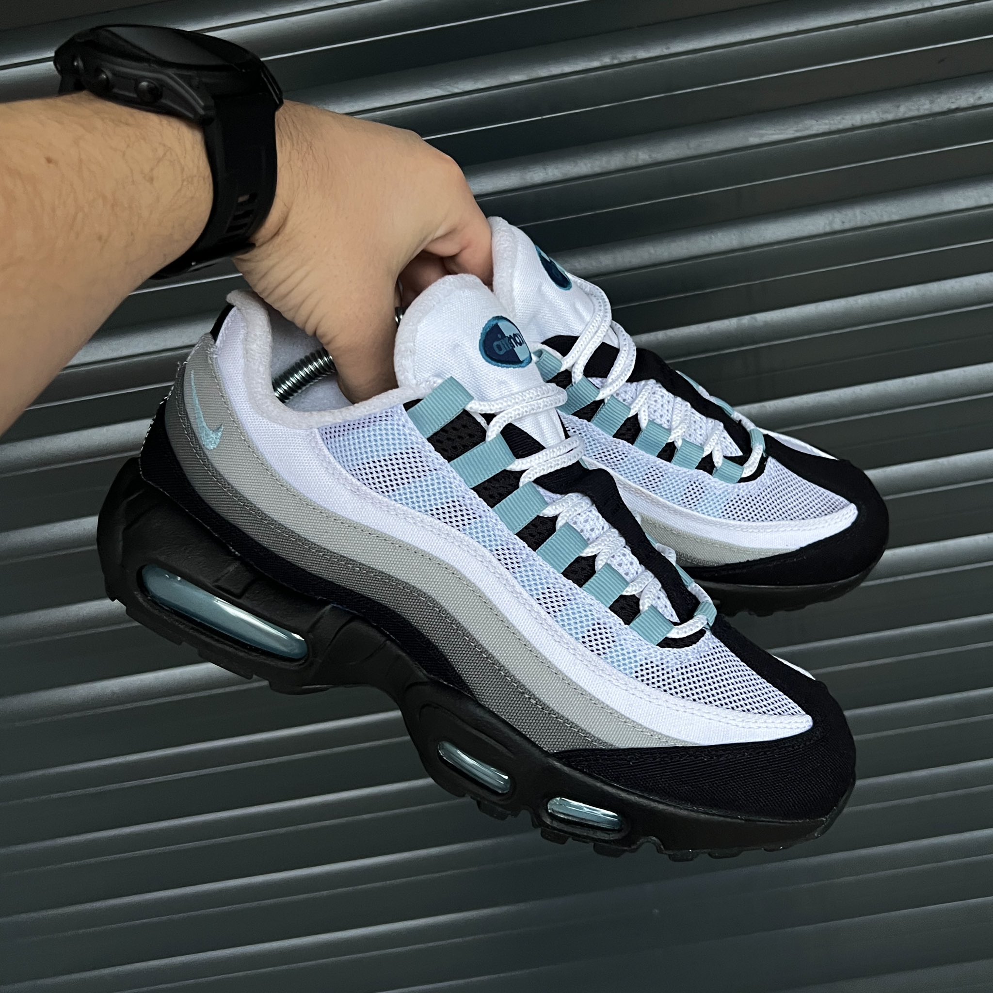 Bennetts on X Nike Air Max 95 By You Worn Blue https t SuMIFXYmzY X