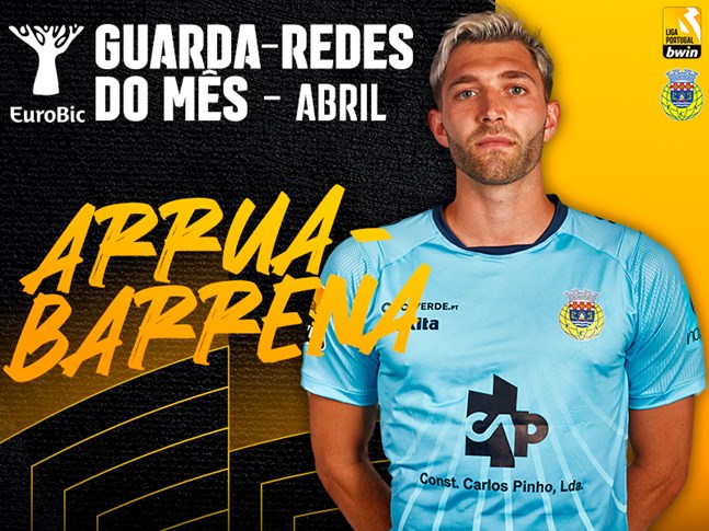 visaomercado's tweet photo. Ignacio De Arruabarrena foi eleito o melhor guarda-redes da Liga em Abril. O guardião uruguaio, do Arouca, superou a concorrência de Paulo Vítor, do GD Chaves, e de Diogo Costa, do FC Porto https://t.co/wgah3db2bm https://t.co/y2vg10s7Ff