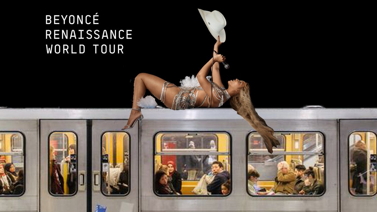 GuySablon's tweet photo. RT @STIBMIVB: Going to Beyoncé's concert this sunday in Brussels?

Be smart. Be like Queen B. Take the #STIB. https://t.co/FzZ3wAq6Np