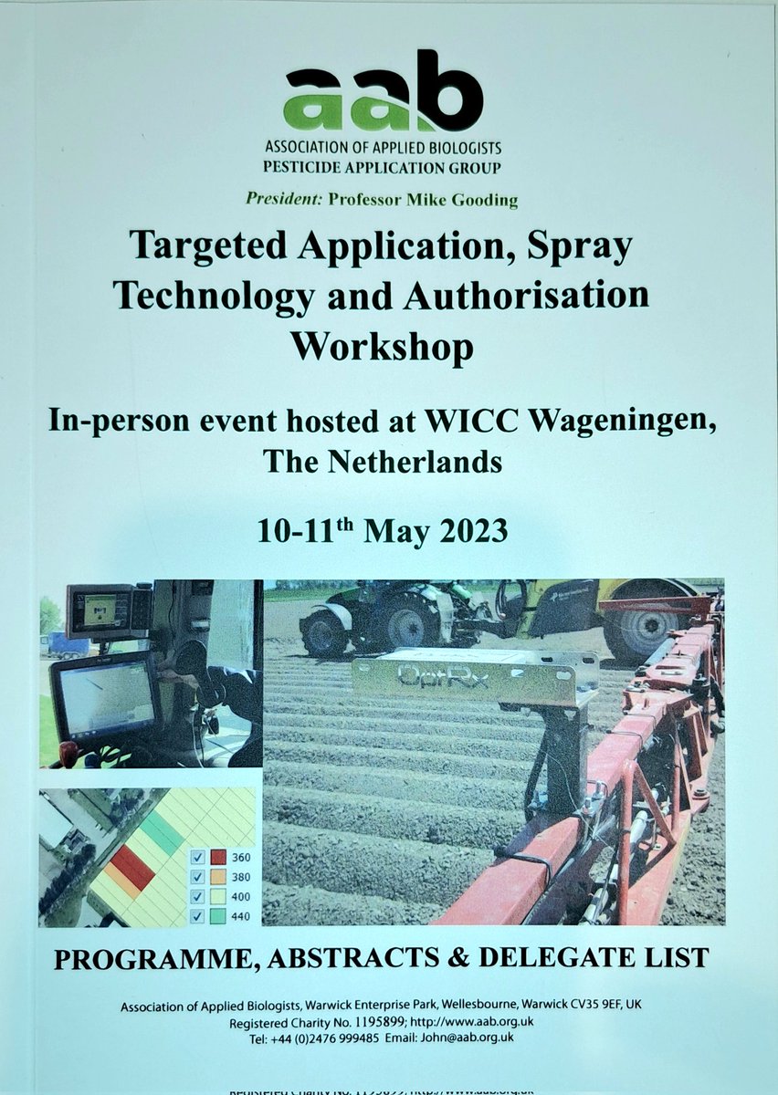 Vandaag mag ik namens <a href="/CropLifeEU/">CropLife Europe</a> een presentatie geven over precisietoepassingen van gewasbeschermingsmiddelen en de invloed ervan op de registratie eisen. 
From worst case to real case scenarios.
#vernieuwd