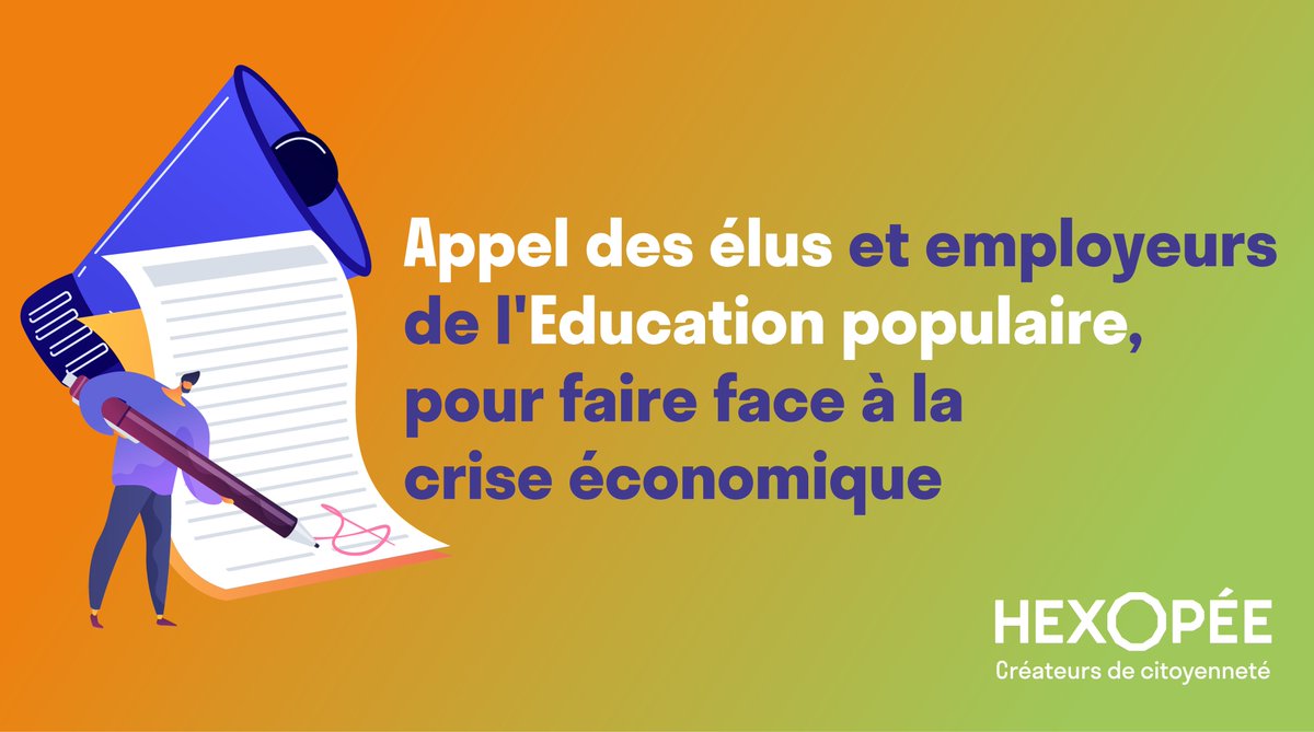 Hexopee_off's tweet photo. Hexpoée, @Cnajep et leurs adhérents ont signé un appel aux côtés de nombreux élus locaux en raison de la crise économique affectant le secteur de l'Animation et de l'Éducation populaire!  
Pour signer ici ➡️ https://t.co/M57Y1vlSkW
Lisez La Tribune ↪️ https://t.co/ms23k0AiUH https://t.co/BkkluYk2XG