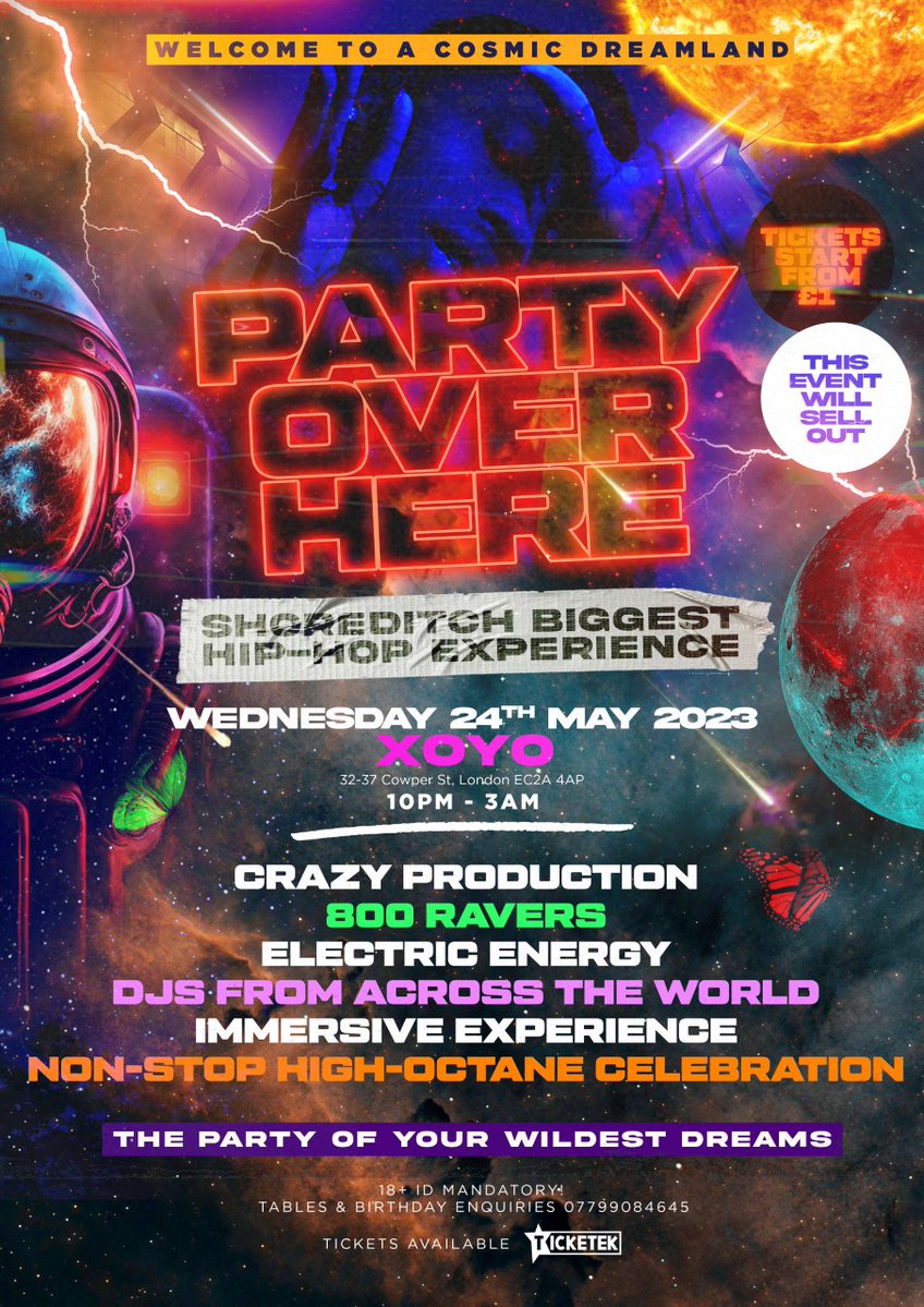 Just announced! What's The Motive Presents: Party Over Here - The ultimate Hip-Hop experience in a neon-lit wonderland! Tickets on sale now: bit.ly/MOTIVE23