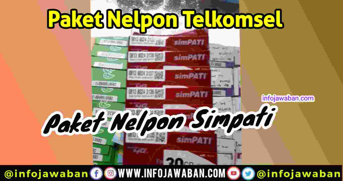 infojawaban's tweet photo. Paket Nelpon Telkomsel Termurah 100% Work 

https://t.co/FjE7BH6jzf

#PaketNelpon #telkomsel https://t.co/uVqWaQxAc0