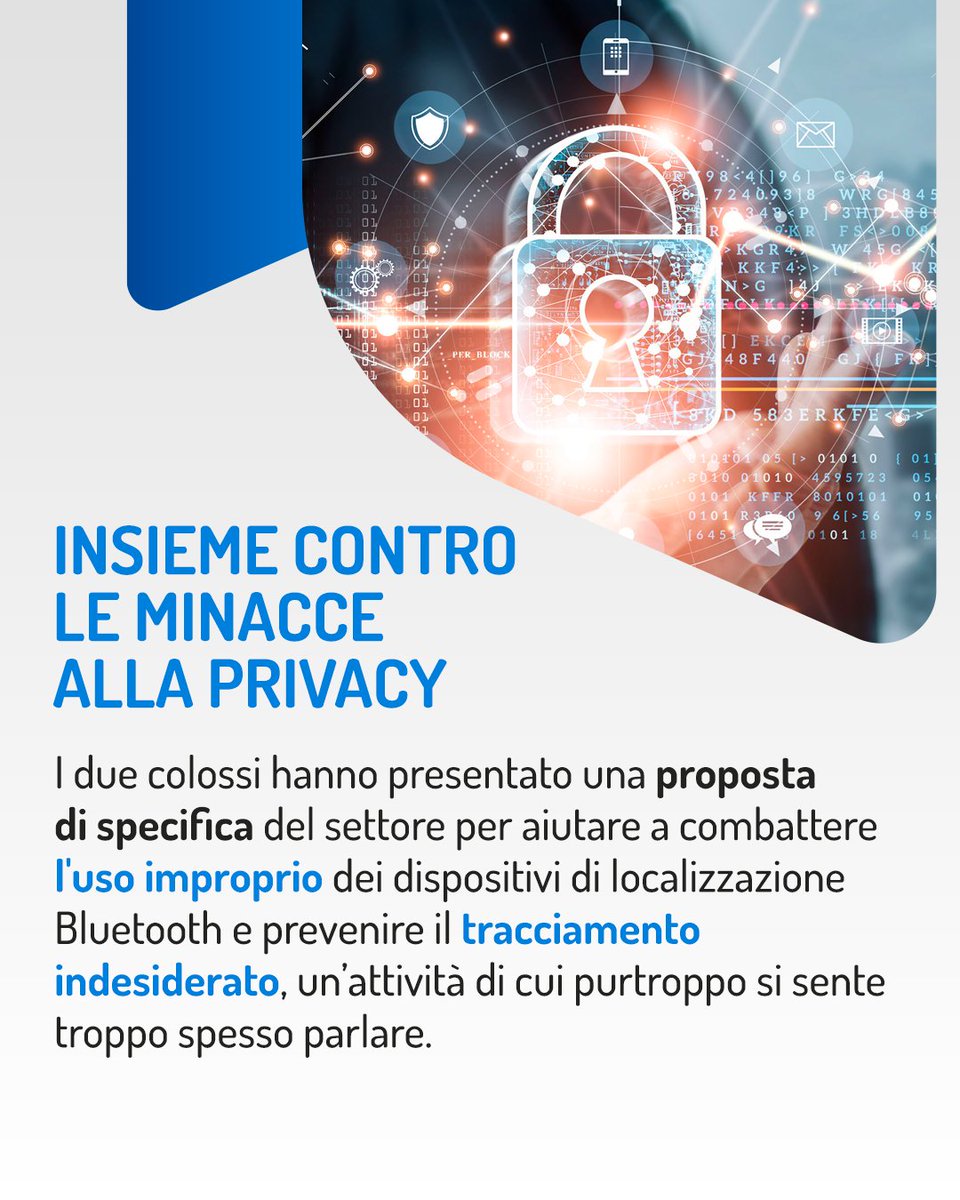 fps_agency's tweet photo. 📲#Apple e #Google unite contro lo stalking da tracker
🥷🏼Le due tech vogliono bloccare l’uso improprio dei trackware #bluetooth
⚠️Quindi basta #stalkerware per seguire e spiare le persone, grazie ad aggiornamenti ad hoc per #ios e #android 
Voi usate i localizzatori come #airtag? https://t.co/oV96JPvEbs