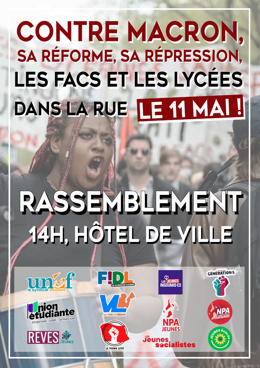 #ReformeDesLyceesPro demain 14h Paris