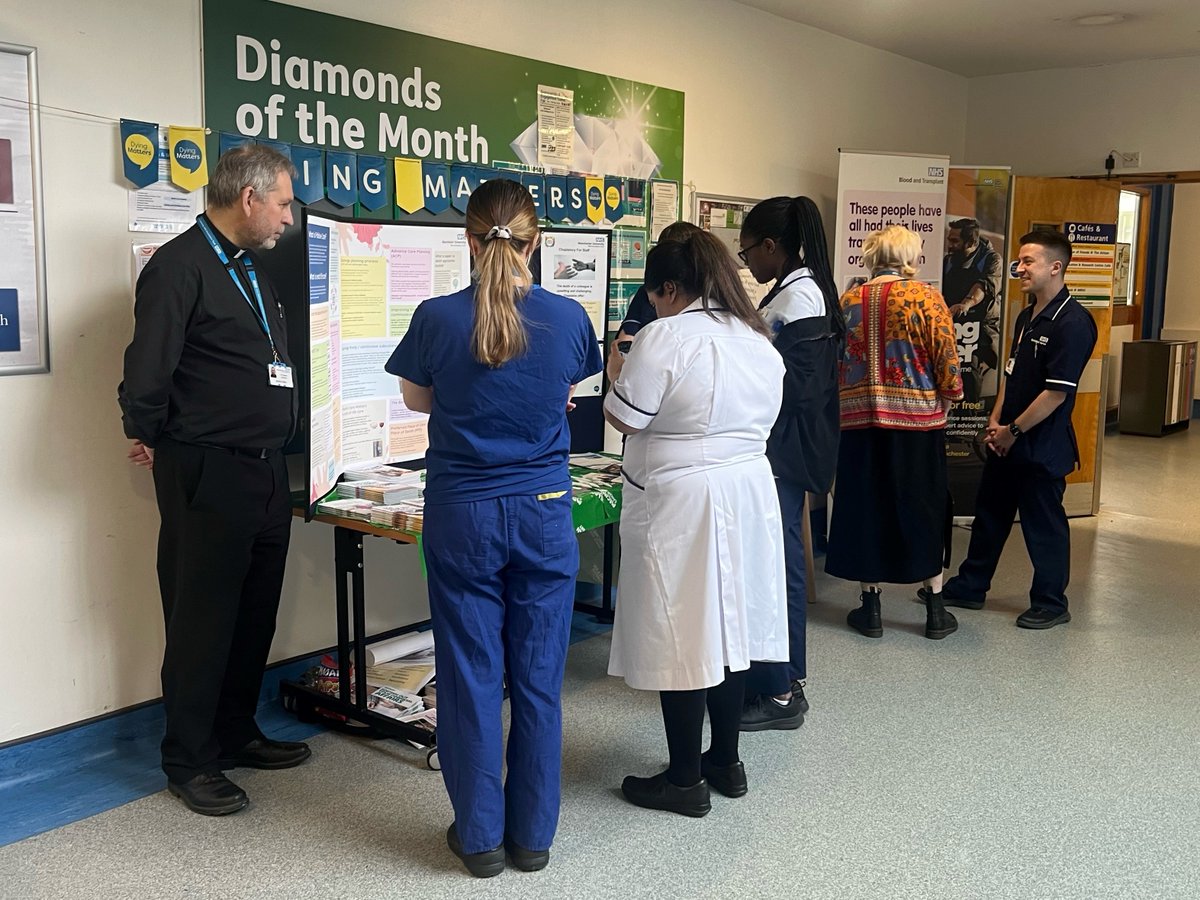 Come and join up to talk about "Dying Matters at Work" for Dying Matters week. <a href="/DyingMatters/">Dying Matters</a> @CriticalCareRN_