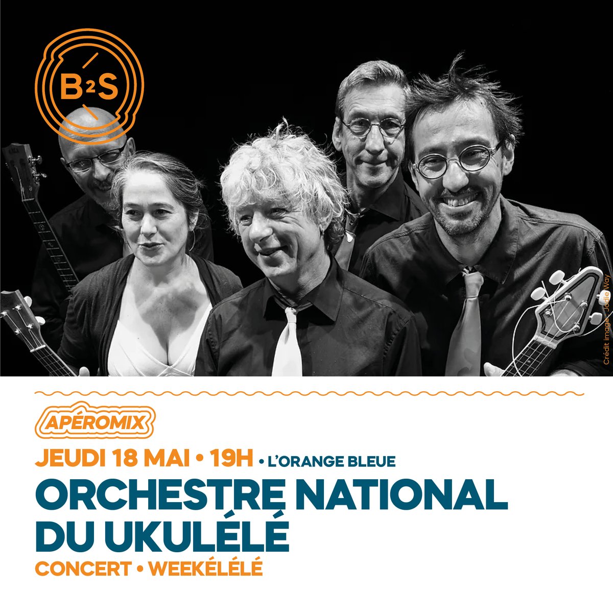 Un Apéromix aux couleurs du Festival Weekélélé !🍹

Jeu 18 mai à 19h, rendez-vous à Bords 2 Scènes - L'Orange Bleue pour un concert de l'Orchestre National du Ukélélé 🎶

ℹ️ Concert gratuit - Bar et restauration sur place

#vitrylefrancois #concert