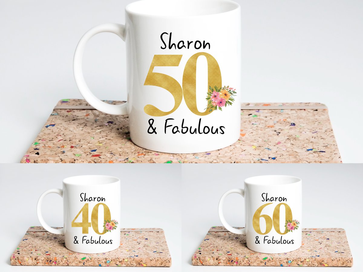 Birthday Mugs, Personalise with any age and name 

#BirthdayMugs #PersonalisedBirthdayGift #CustomMugs #PersonalisedGifts