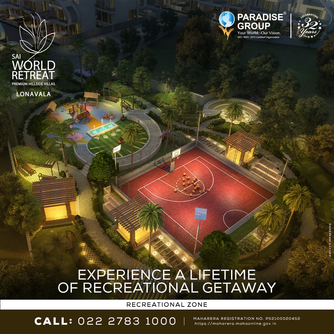 paradisegroupnm's tweet photo. Experience a lifetime of fun and relaxation. Indulge in your dream leisure with a stunning recreational zone at Sai World Retreat, Lonavala.
#ParadiseGroup #SaiWorldRetreat #RealEstate #DuplexVilla #PremiumVilla #HillView #3BHKPremiumDuplexVilla #Comfort #LuxuryAvenue https://t.co/ADQll8HFj8