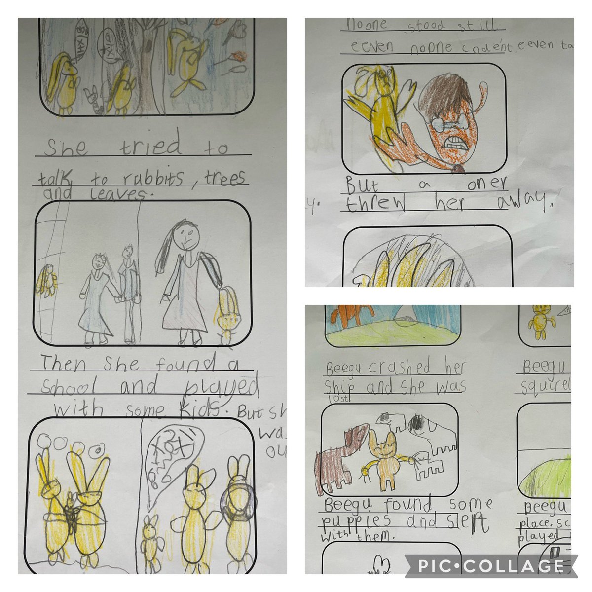 This morning Year 1 have finished off their Beegu story maps. They have written some fantastic sentences and drawn some great pictures. 😊 <a href="/stantonroadps/">Stanton Road Primary</a> <a href="/OakTreesMAT/">Oak Trees MAT</a>