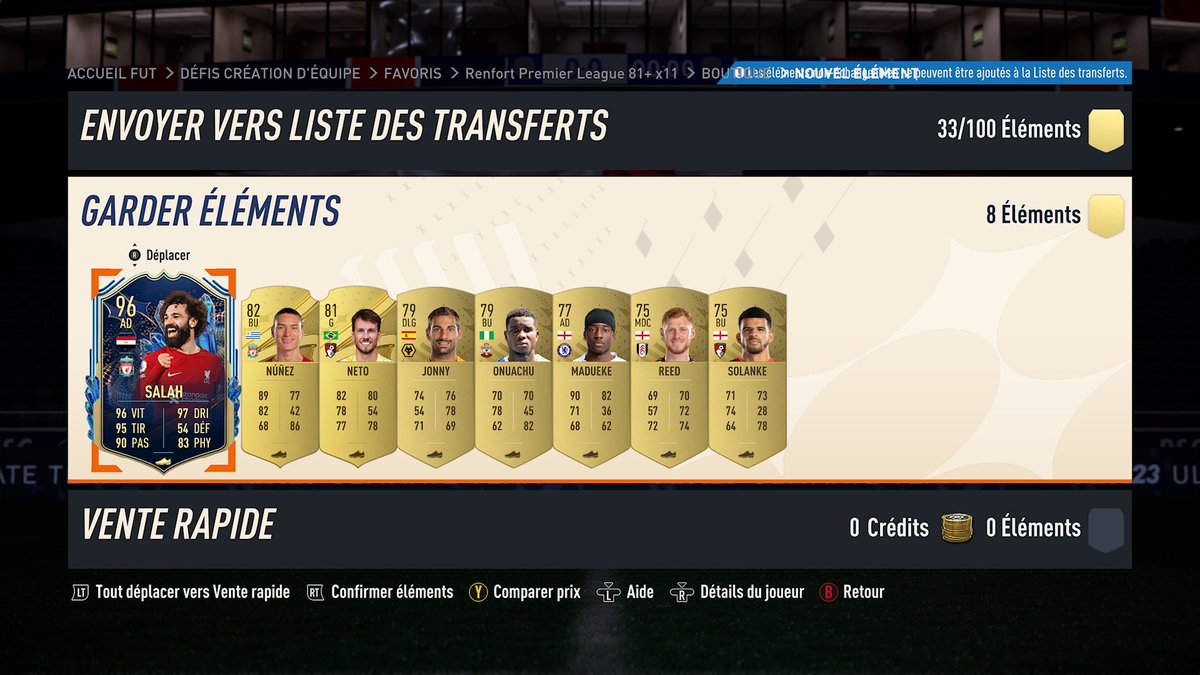 sebinson28's tweet photo. Merci pour ce stream matinale une nouvelle fois avec Salah qui tombe dans les renforts 🤩🔥🔥 ! Bonne journée l’équipe et à demain matin pour le live Récompenses Div Élite avec une carte rouge à ouvrir 🤞🏻 https://t.co/OieEi0ZGey