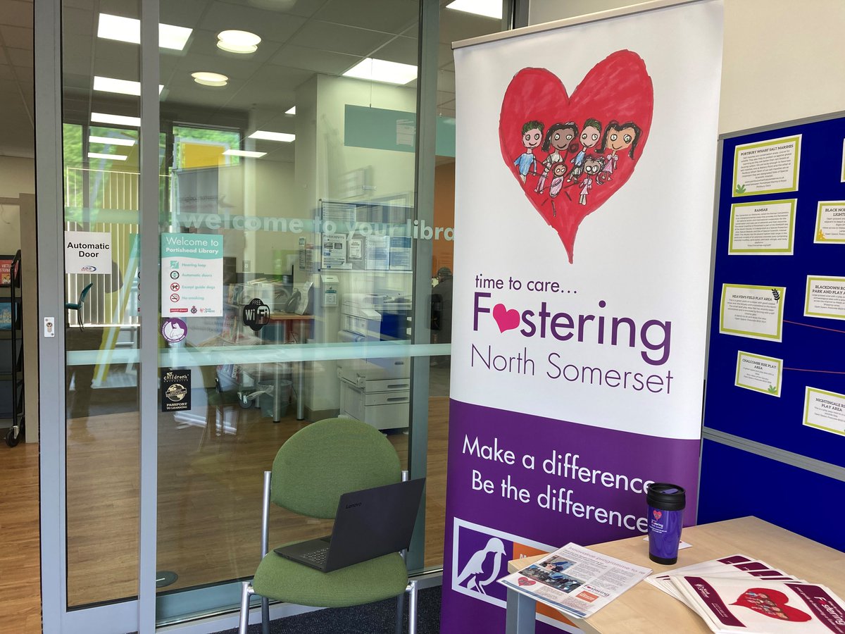 FosteringNS's tweet image. We are here at Portishead library ready to answer all of your questions about becoming a foster carer!
Come and say hi &amp;amp; find out how you can make a difference to local children &amp;amp; young people 😊