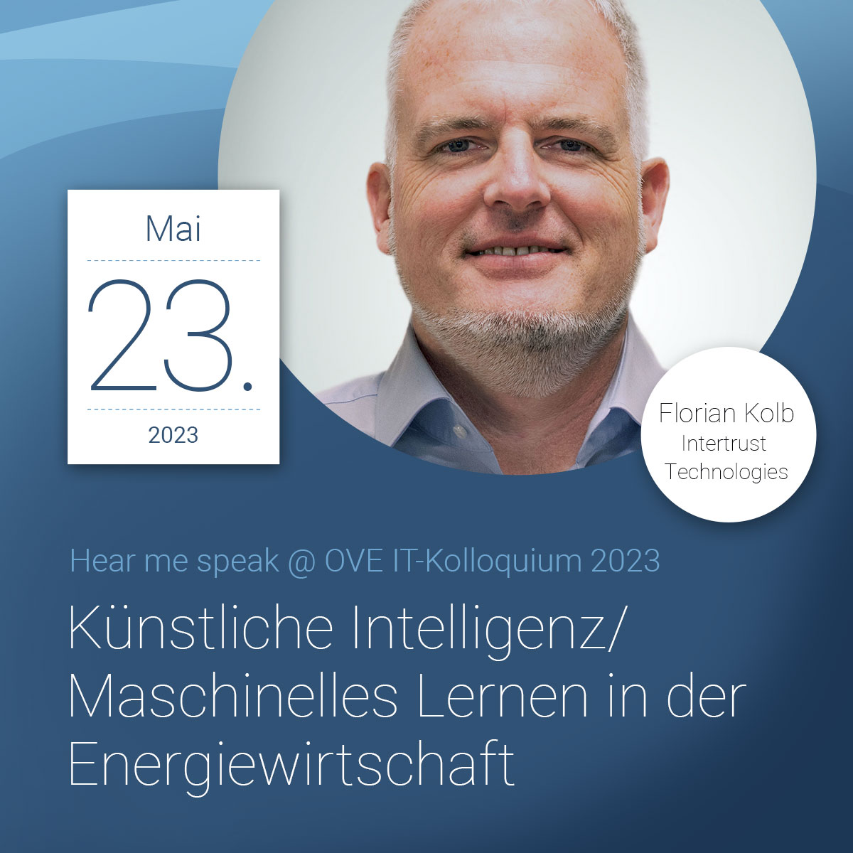 🚀🔌💻 Wie muss die IT in der Energiewirtschaft adaptiert werden, um fit für #KI und #Energiewende zu sein? Das zeigt <a href="/florian_a_kolb/">Florian Kolb</a> von Intertrust Technologies in seinem Vortrag am 23.05. beim #OVE-#ITKolloquium. 

Sichern Sie sich jetzt Ihren Platz 👉 bit.ly/3M0IDOm