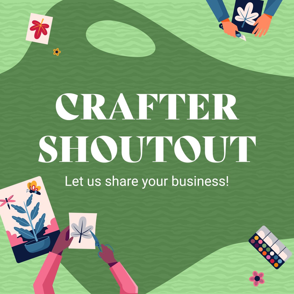 LET US SHARE YOUR CRAFT BUSINESS!🎨

 At CraftCover, we love our crafting community, which is why we want to share your businesses!

All you need to do is DM us with:

1. 2/3 high quality images
2. Brief summary of your business
3. How craft insurance has helped you