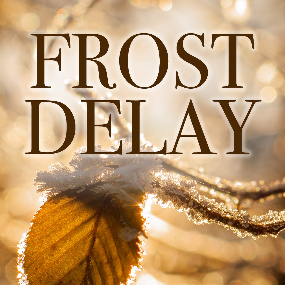 Frost Delay this morning. We will update again once we know when we can start golfing.