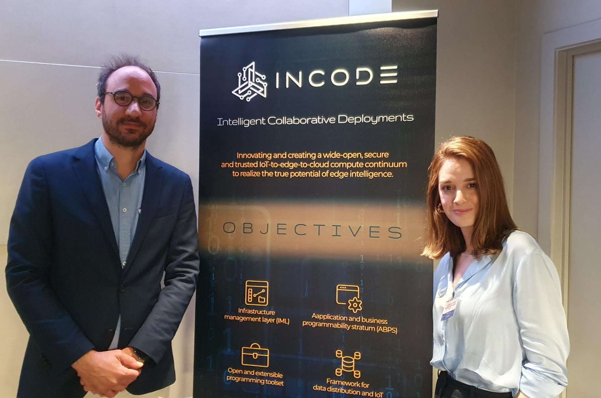 📢Project Coordinators @John_Abrahaam and Lina Giannakandropoulou are at the #EUCEIEvent Concertation and Consultation meeting in Brussels presenting #INCODE and the future of #cloud #edge #iot technologies!

@EU_Commission @EU_CloudEdgeIoT @UniSystems_GR