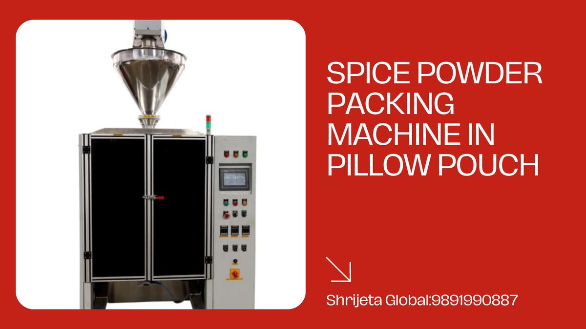 shrijeta's tweet image. Buy spice powder packaging machine from a trusted manufacturer in India
shrijeta.com/spice-packing-…
#spices #spicepacking #pouchpackingmachine #packingmachine