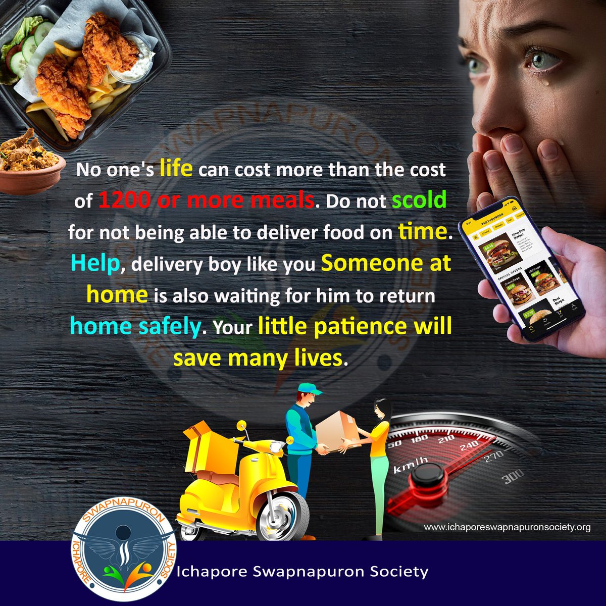 swapnapuron's tweet photo. Keep Patience SAVE LIFE
#ZOMATO #swiggy #UberEats #faasos #deliveroo #grubhub #PizzaHut #eatfit #dominosindia #Dominos #dunzo #foodpanda https://t.co/LXzt13nsHl