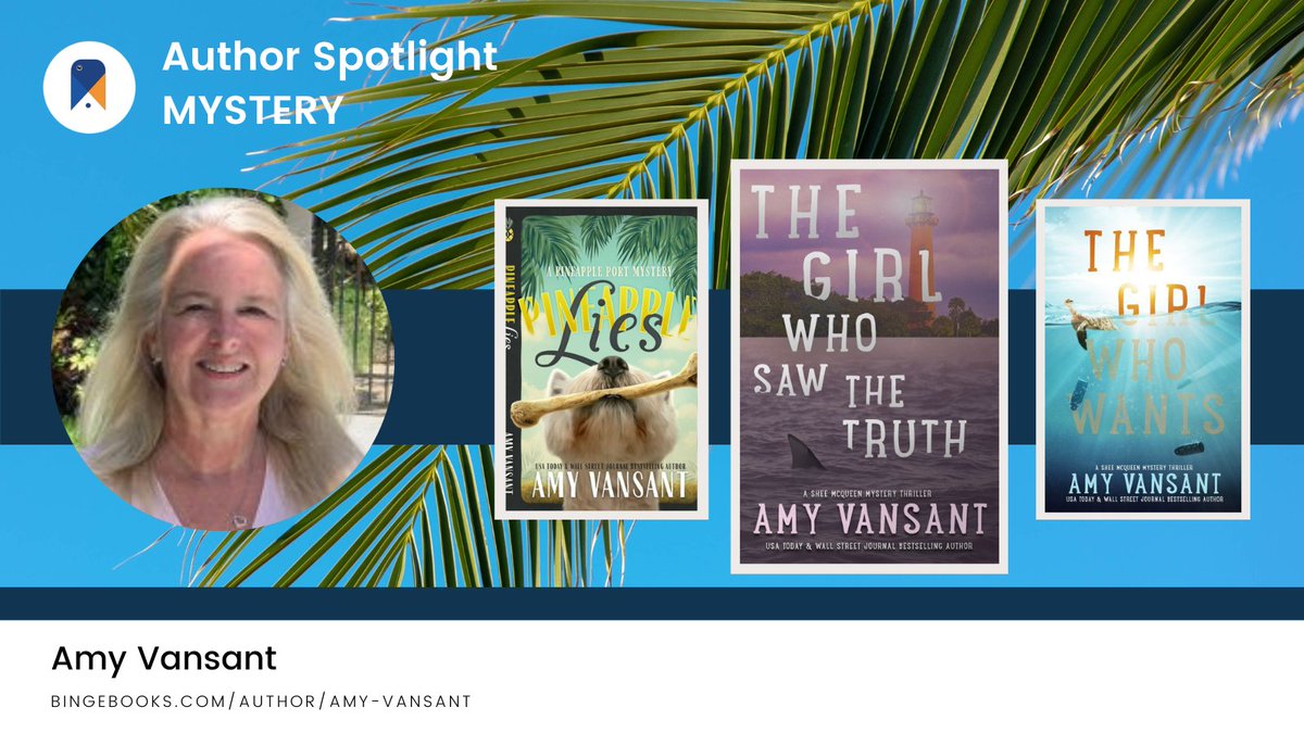 I’m the mystery spotlight author on BingeBooks this week! bingebooks.com/author/amy-van… find me on the new BingeBooks app: bingebooks.com/mobile-app  I have multiple books in my Pineapple Port series on sale this week!
